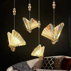 Led Butterfly Pendant Lights for high ceiling staircase and foyer lighting