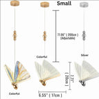 Led Butterfly Pendant Lights for high ceiling staircase and foyer lighting