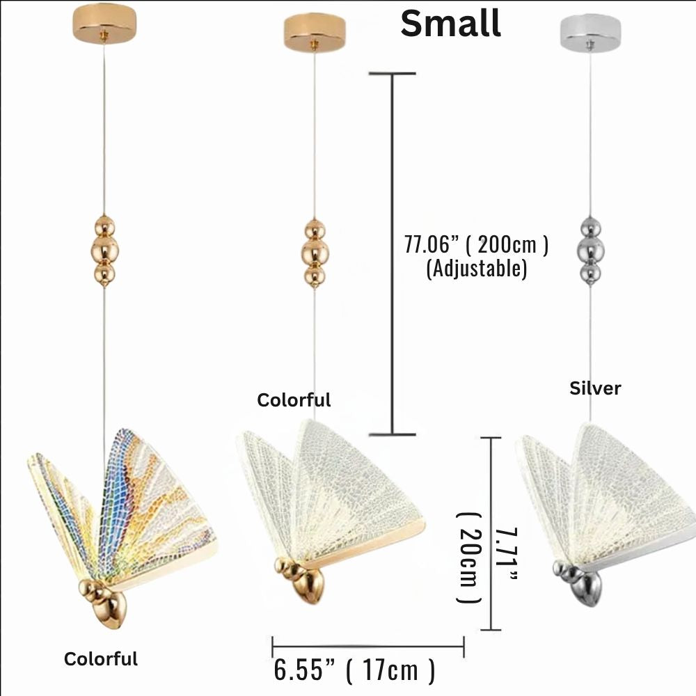 Led Butterfly Pendant Lights for high ceiling staircase and foyer lighting