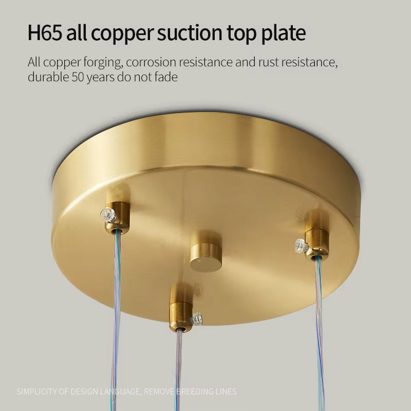 Lexi Modern Acrylic Orb Chandelier for high ceiling staircase and foyer lighting