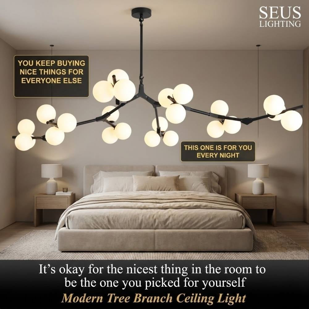 Lio Modern Tree Branch Ceiling Light Fixture - Bling Lighting Studio
