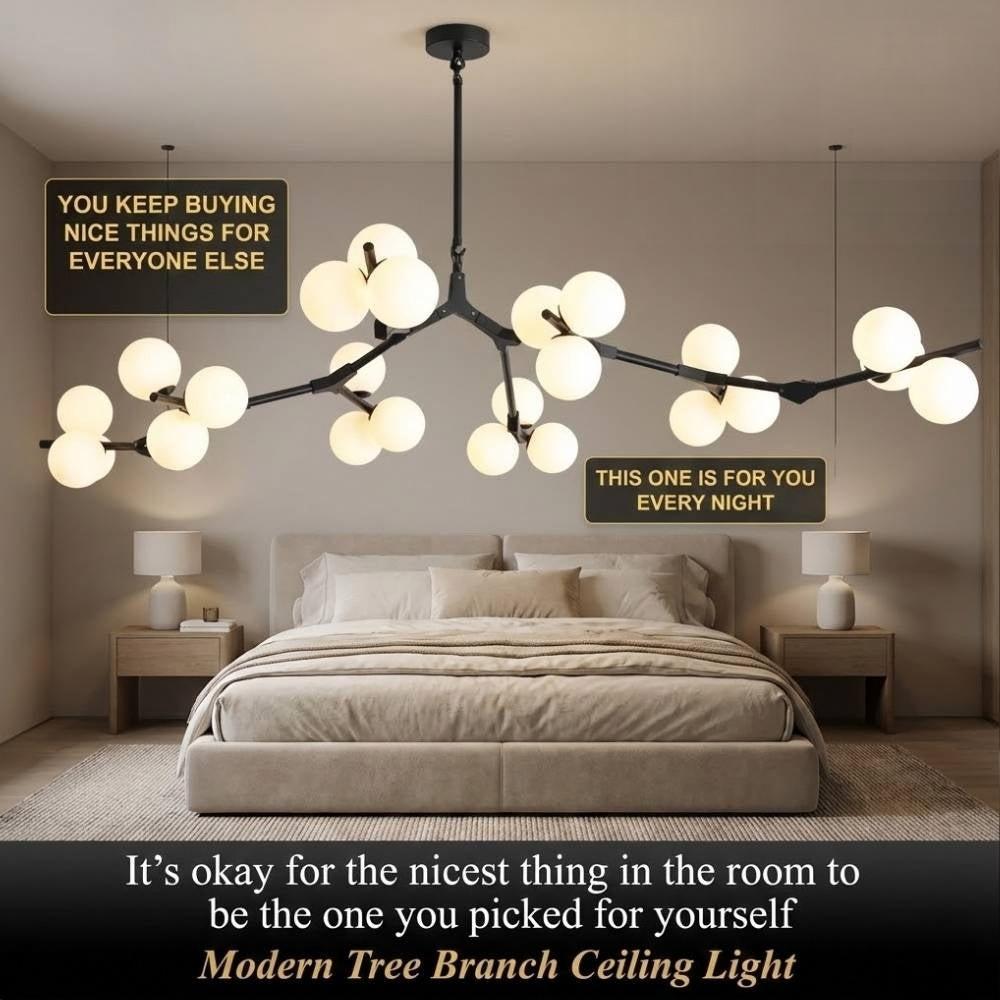 Lio Modern Tree Branch Ceiling Light Fixture