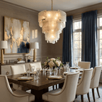 Liora Melted Murano Glass Chandelier by Bling Lighting Studio