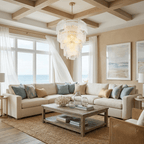 Liora Melted Murano Glass Chandelier by Bling Lighting Studio