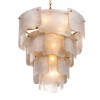 Liora Melted Murano Glass Chandelier by Bling Lighting Studio