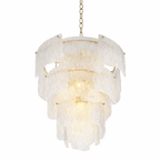 Liora Melted Murano Glass Chandelier by Bling Lighting Studio