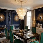 Liora Melted Murano Glass Chandelier by Bling Lighting Studio