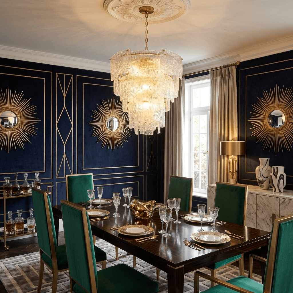 Liora Melted Murano Glass Chandelier by Bling Lighting Studio
