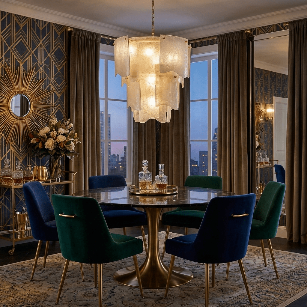 Liora Melted Murano Glass Chandelier by Bling Lighting Studio