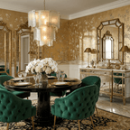 Liora Melted Murano Glass Chandelier by Bling Lighting Studio