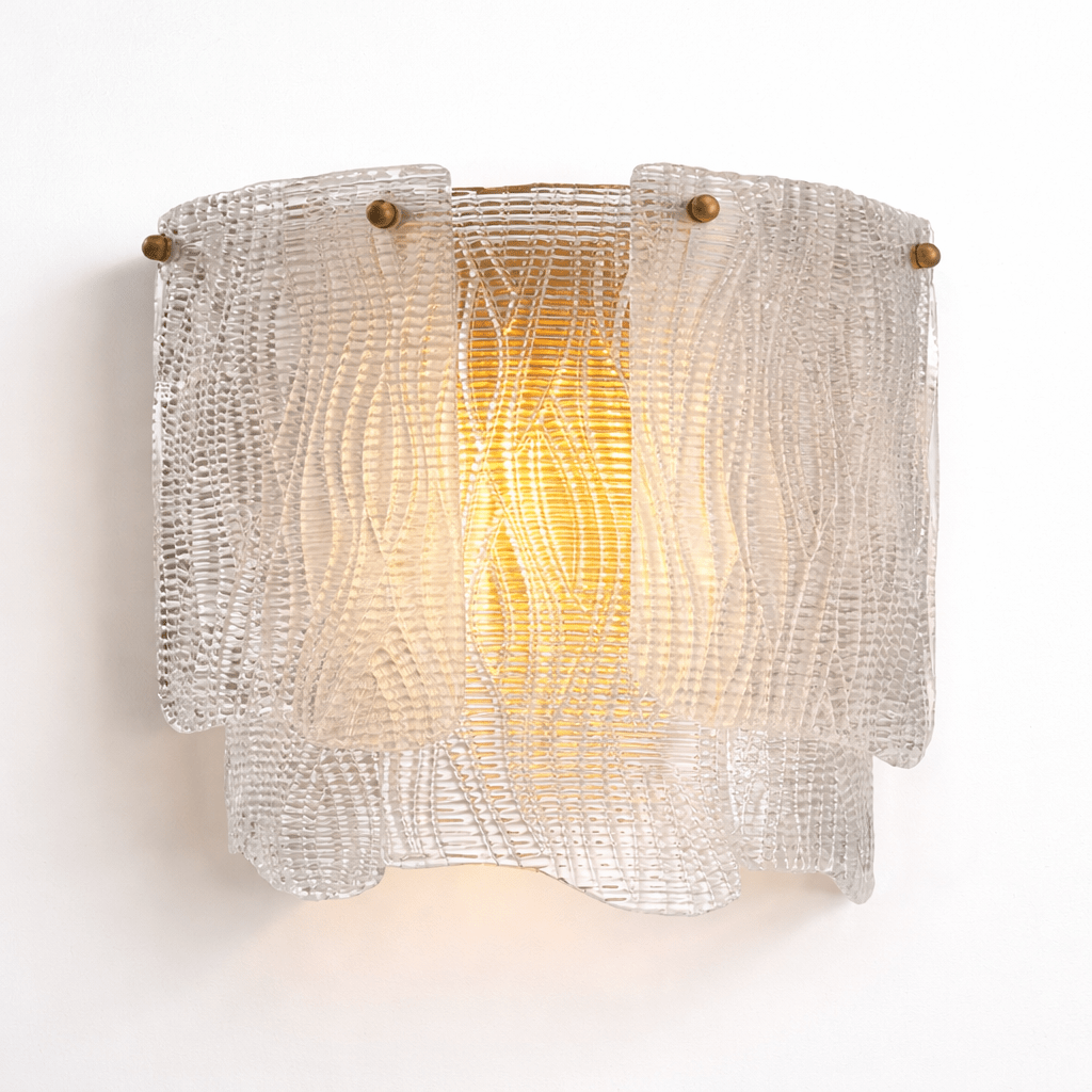 Liora Melted Murano Glass Wall Lamp by Bling Lighting Studio