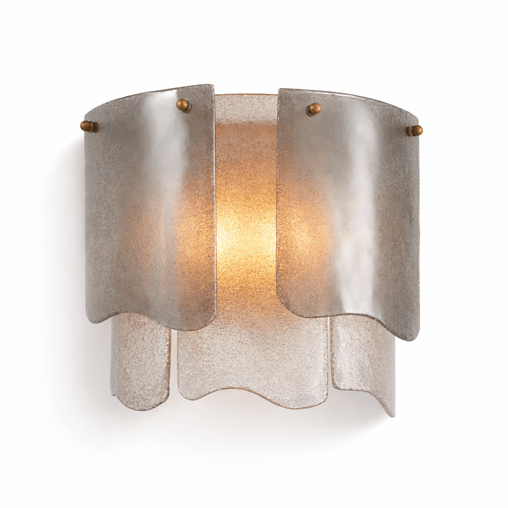 Liora Melted Murano Glass Wall Lamp by Bling Lighting Studio