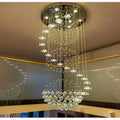 Lonas Large Foyer Crystal Chandelier for high ceiling staircase and foyer lighting