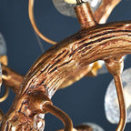 Branch Lotus Brass Chandelier by Bling Lighting Studio
