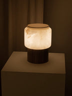 Luma Core Alabaster Table Lamp by Bling Lighting Studio