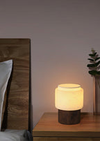Luma Core Alabaster Table Lamp by Bling Lighting Studio