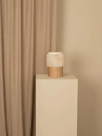 Luma Core Alabaster Table Lamp by Bling Lighting Studio