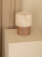 Luma Core Alabaster Table Lamp by Bling Lighting Studio