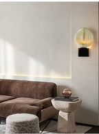 Lumen Rift Alabaster Wall Lamp by Bling Lighting Studio
