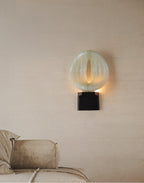 Lumen Rift Alabaster Wall Lamp by Bling Lighting Studio