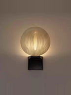 Lumen Rift Alabaster Wall Lamp by Bling Lighting Studio