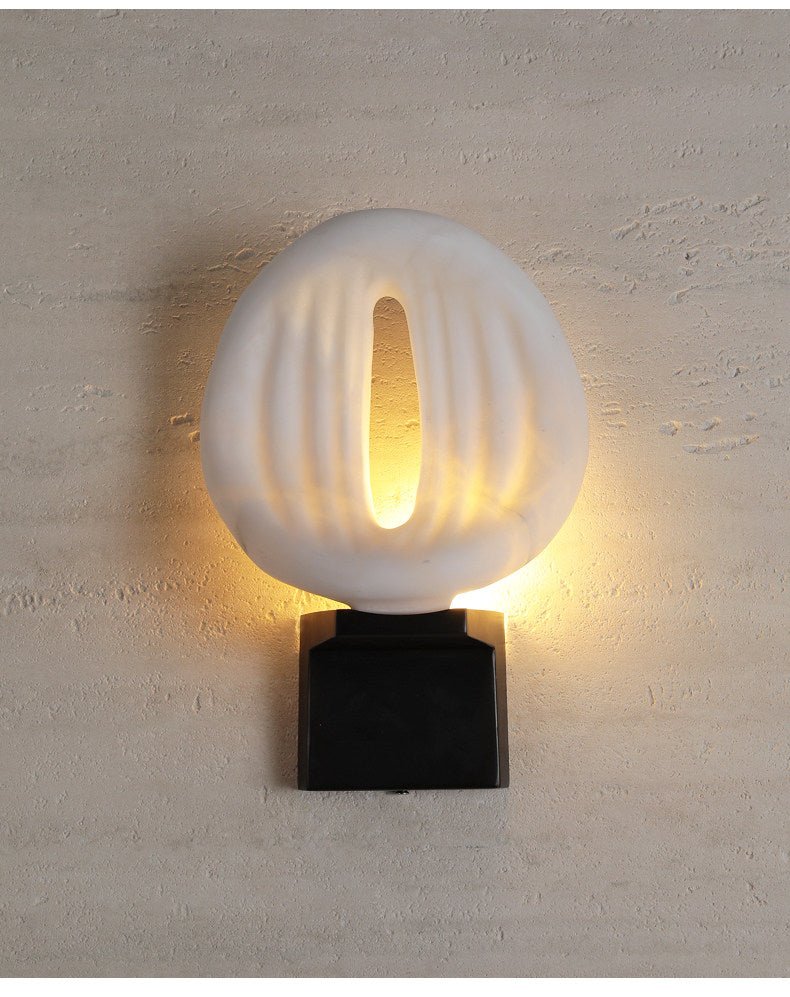 Lumen Rift Alabaster Wall Lamp by Bling Lighting Studio