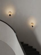 Lumen Rift Alabaster Wall Lamp by Bling Lighting Studio