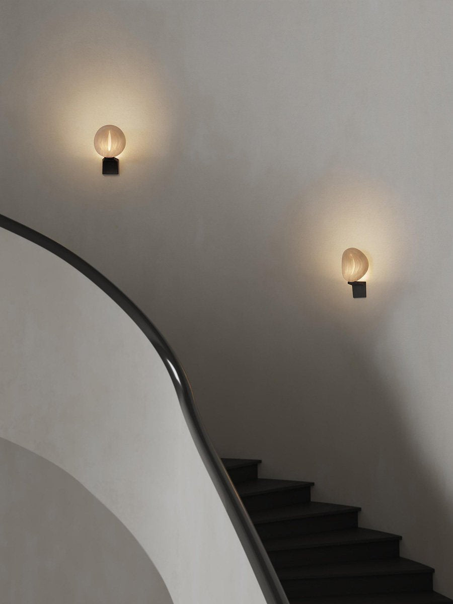 Lumen Rift Alabaster Wall Lamp by Bling Lighting Studio