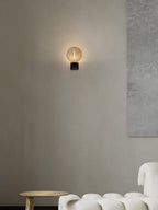 Lumen Rift Alabaster Wall Lamp by Bling Lighting Studio