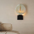Lumen Rift Alabaster Wall Lamp by Bling Lighting Studio