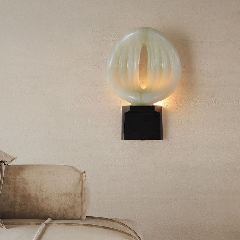 Lumen Rift Alabaster Wall Lamp by Bling Lighting Studio