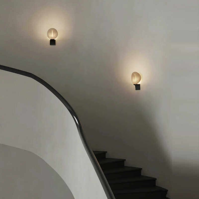 Lumen Rift Alabaster Wall Lamp by Bling Lighting Studio