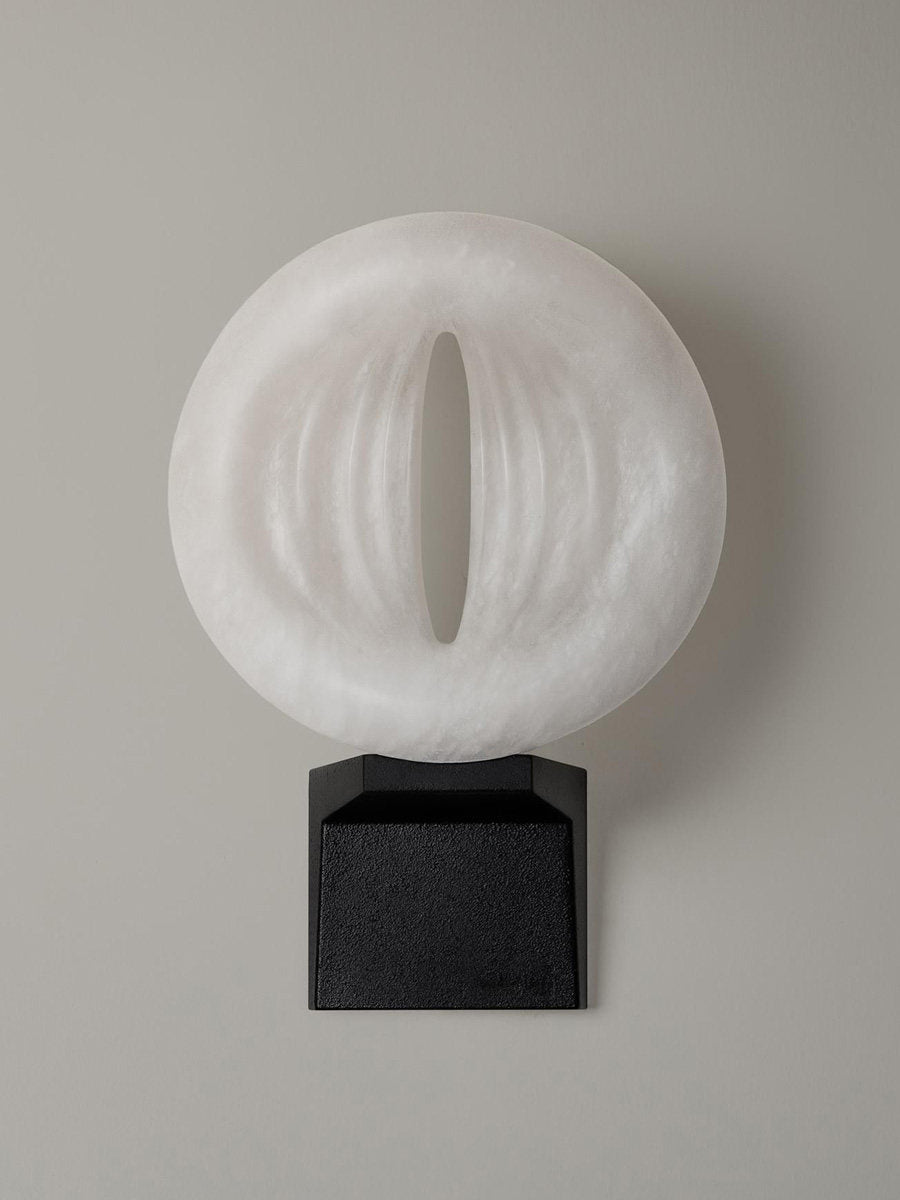 Lumen Rift Alabaster Wall Lamp by Bling Lighting Studio