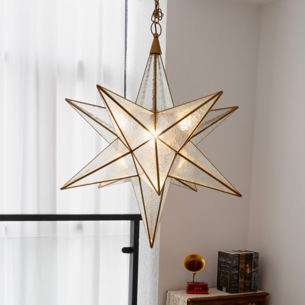 Luminara Murano Glass Star Chandelier by Bling Lighting Studio