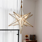 Luminara Murano Glass Star Chandelier by Bling Lighting Studio