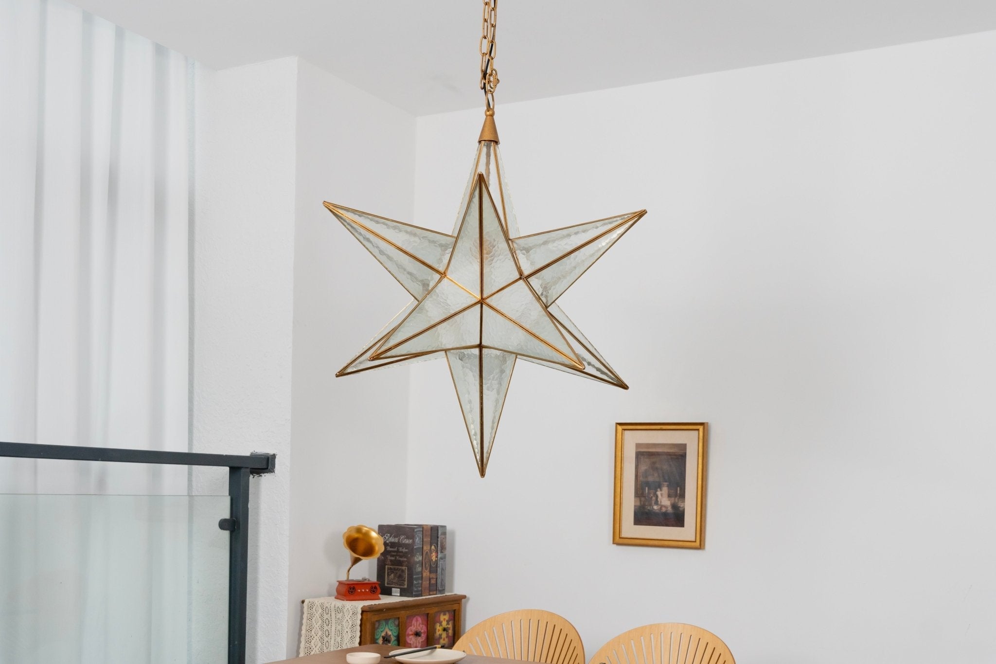 Luminara Murano Glass Star Chandelier by Bling Lighting Studio