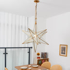 Luminara Murano Glass Star Chandelier by Bling Lighting Studio