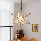 Luminara Murano Glass Star Chandelier by Bling Lighting Studio