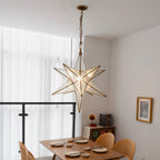 Luminara Murano Glass Star Chandelier by Bling Lighting Studio