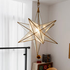 Luminara Murano Glass Star Chandelier by Bling Lighting Studio