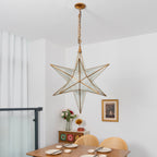 Luminara Murano Glass Star Chandelier by Bling Lighting Studio