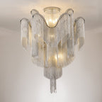 Luminous Cascade Chain Ceiling Light by Bling Lighting Studio
