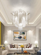 Luminous Cascade Chain Ceiling Light by Bling Lighting Studio