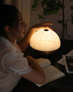 Luna Stone Mini Alabaster Table Lamp by Bling Lighting Studio