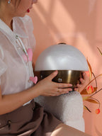 Luna Stone Mini Alabaster Table Lamp by Bling Lighting Studio
