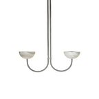 Lunaris Duo Alabaster Pendant Lamp by Bling Lighting Studio