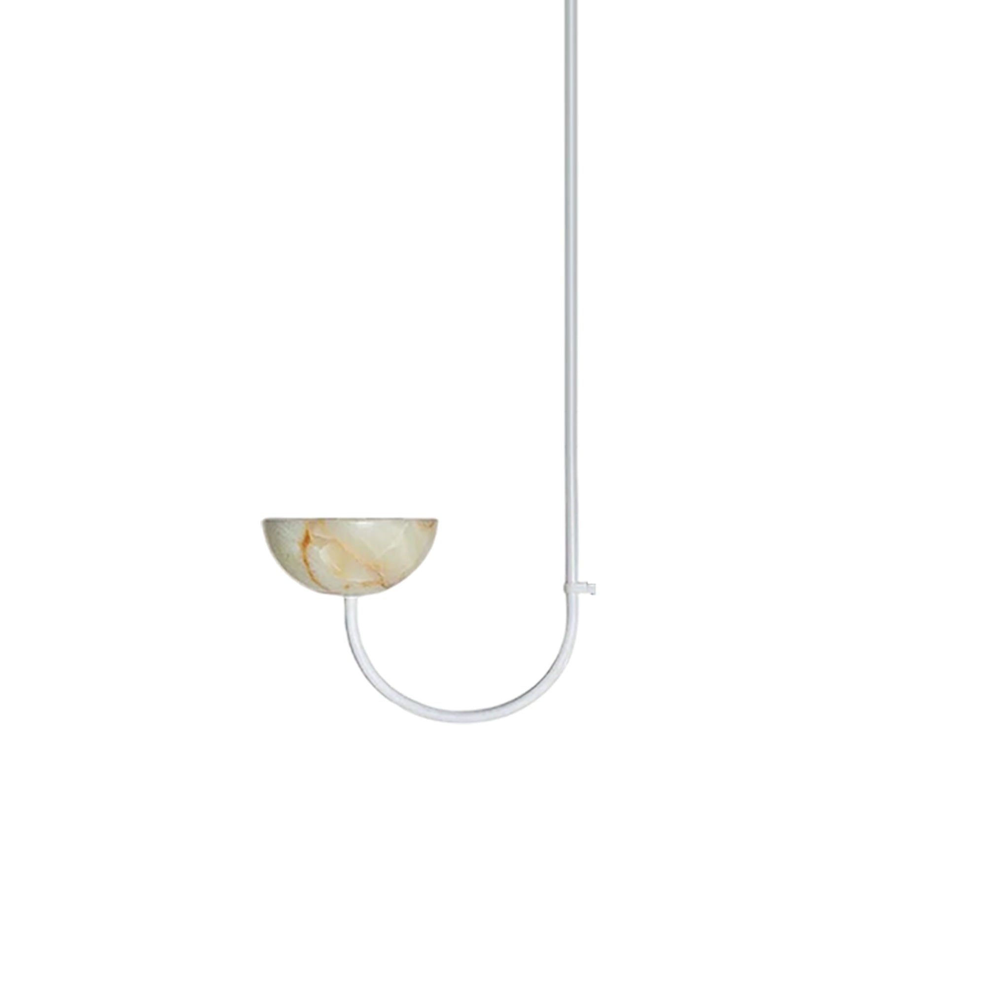 Lunaris Duo Alabaster Pendant Lamp by Bling Lighting Studio