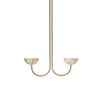 Lunaris Duo Alabaster Pendant Lamp by Bling Lighting Studio