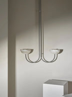Lunaris Duo Alabaster Pendant Lamp by Bling Lighting Studio
