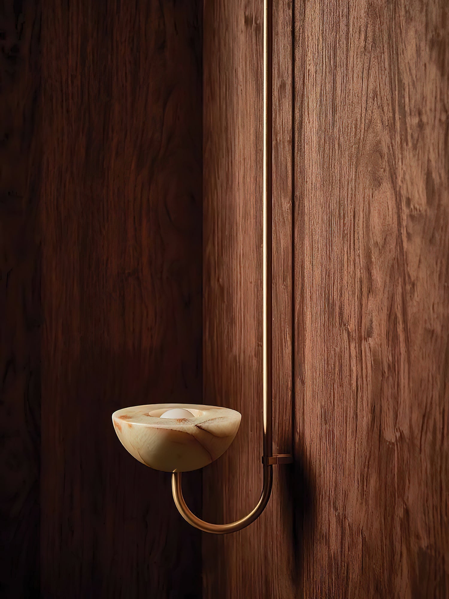 Lunaris Duo Alabaster Pendant Lamp by Bling Lighting Studio